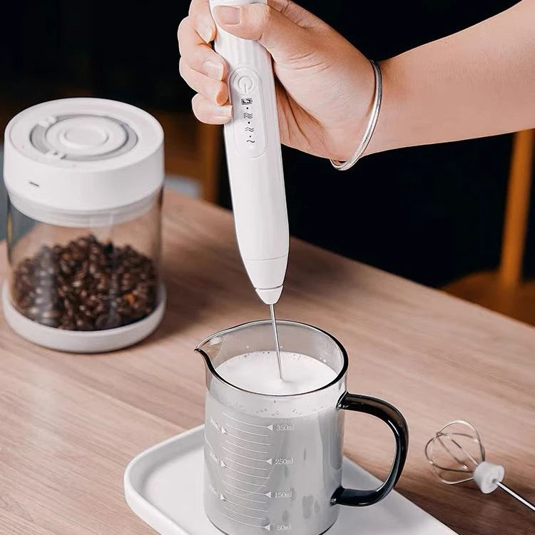 Batedor Misturador Mixer Elétrico para Bebidas Leite Café Clara de Ovos 2 EM 1